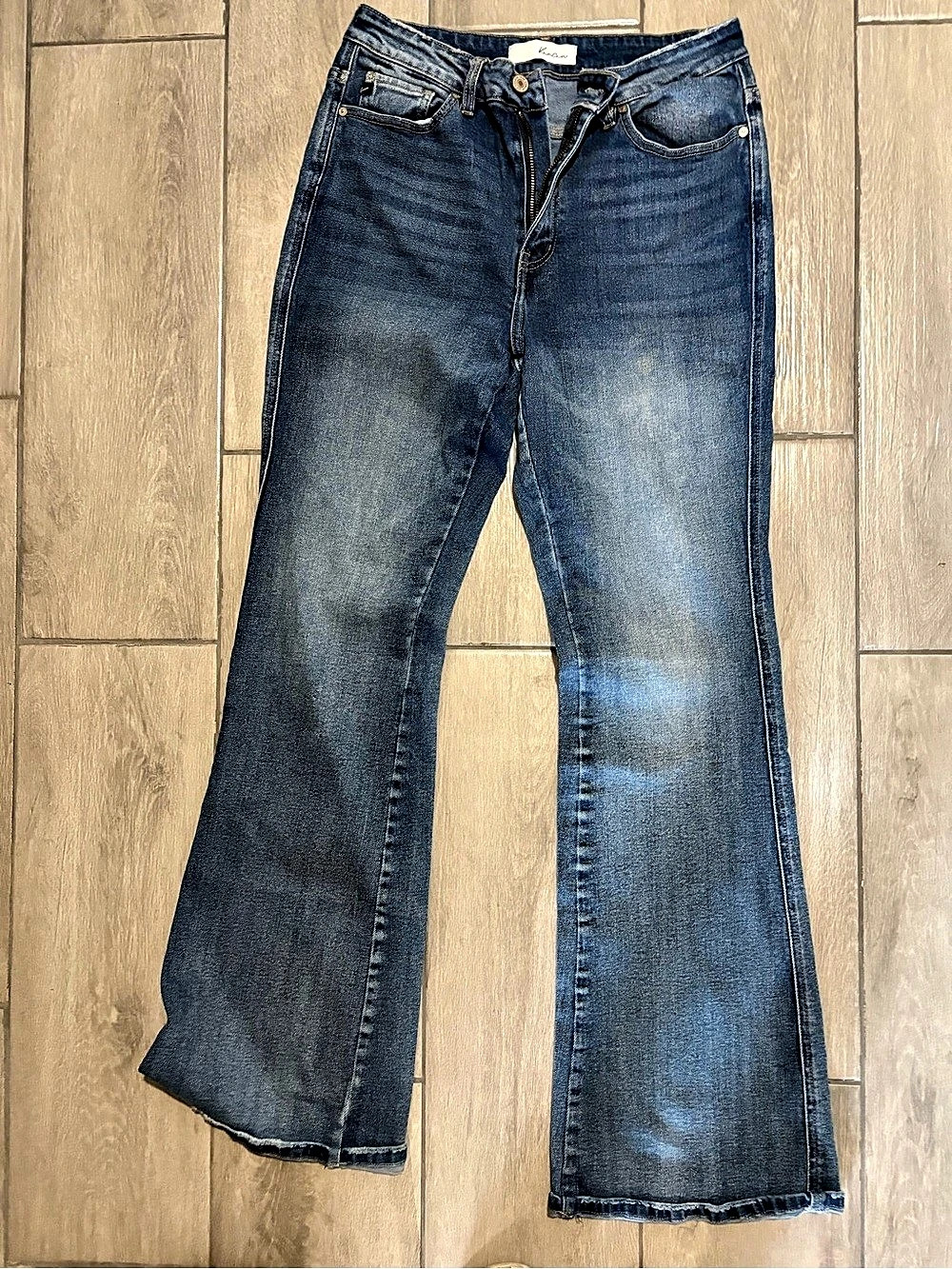 Kut from the Kloth Bootcut Jeans in Blue Waist 11